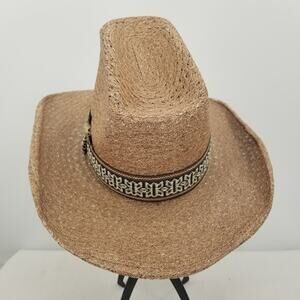 Steven Western VINTAGE cowboy hat gaucho tall crown lightweight summer roper